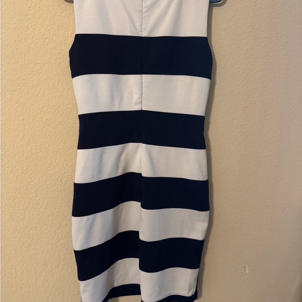 Striped Black and White Dress